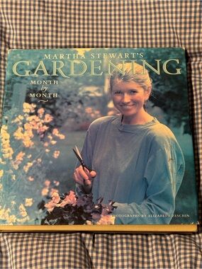 Martha Stewart's Gardening Month by Month - Hardcover Book - Blue Cover 1991